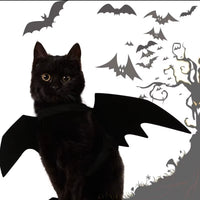 Creative Halloween Cute Pet Clothes Black Bat Wings Harness Costume Halloween Cosplay Cat Dog Halloween Party for Pet Supplies