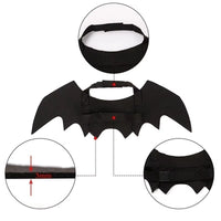 Creative Halloween Cute Pet Clothes Black Bat Wings Harness Costume Halloween Cosplay Cat Dog Halloween Party for Pet Supplies